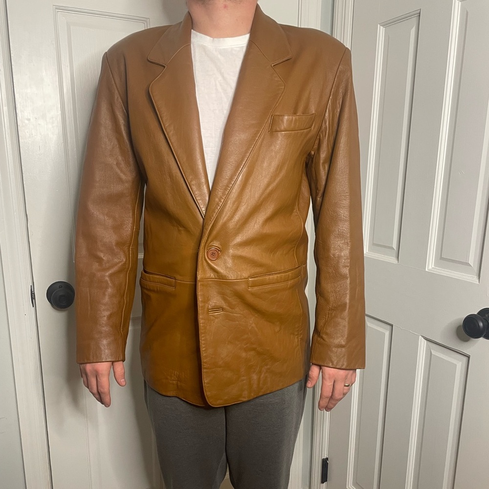 Vintage Men’s Leather Sports Jacket